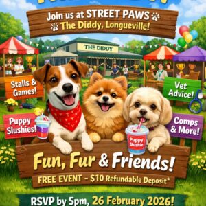 Street Paws & Pup Dates – The Diddy – Longueville – This is a Small Dog Event