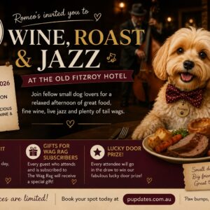 🐾🍷🎷 Romeo’s Inviting You to Wine, Roast & Jazz! 🎷🍷🐾